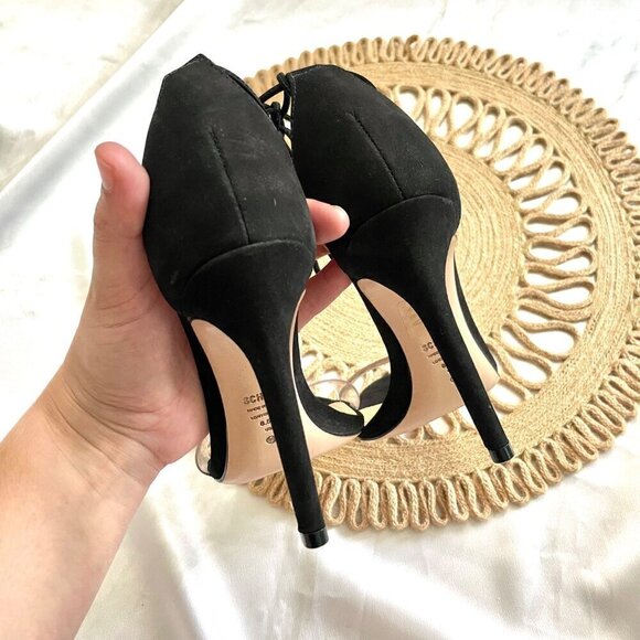 Schutz Black Josseana Transparent Ankle Strap Heel Sandals Size 8.5 - Picture 9 of 9